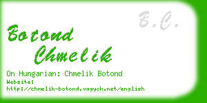 botond chmelik business card